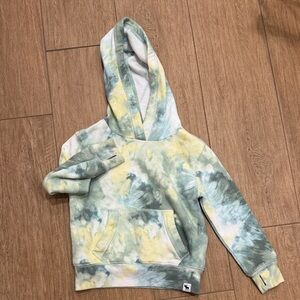 Abercrombie Kids Green and Yellow Tie-Dye Hoodie